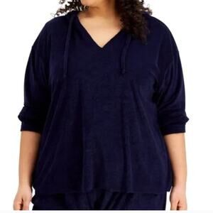 Rebellious One Loop Terry V-neck Hoodie